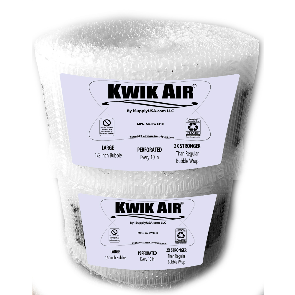 SpeedAir SA84PF-80 4x8 Air Pillows 80 Gallon Void Fill Packaging Shipping Packing Peanuts Cushion Prefilled With Air - 660 Count